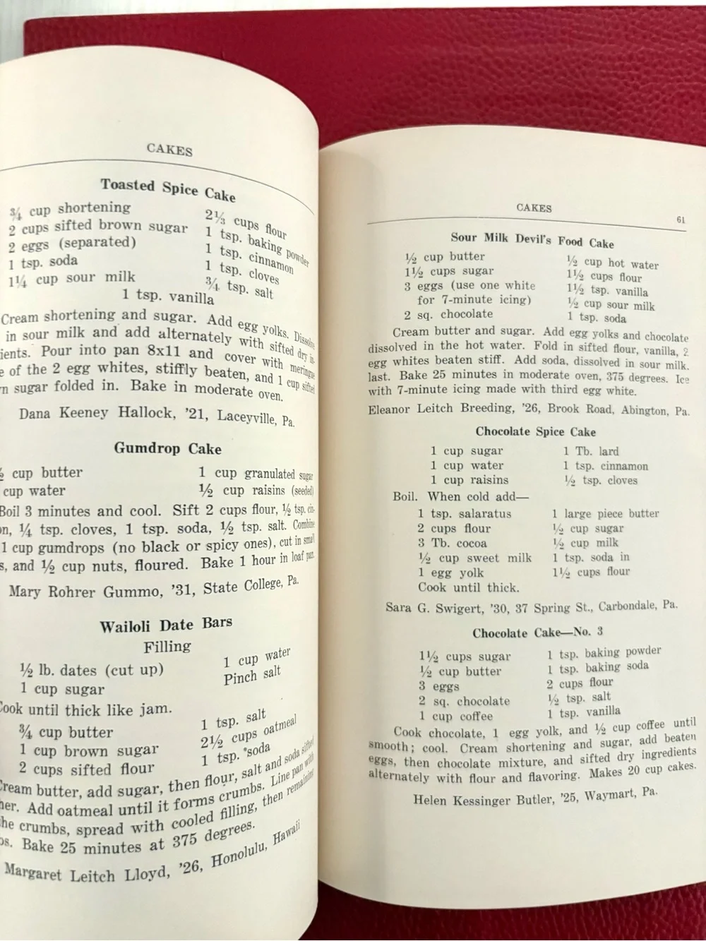 Rare  Penn State Alumnae Cook Book circa 1938 in great condition! -